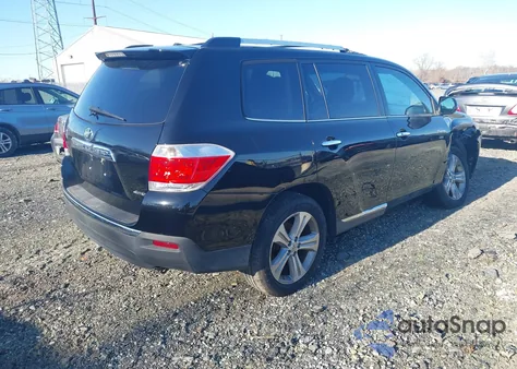 2013 Toyota Highlander Limited V6 from USA, damaged, VIN 5TDDK3EH9DS219845